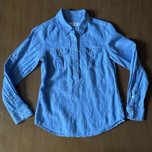 Vineyard Vines Linen Long Sleeve Shirt - Size 0